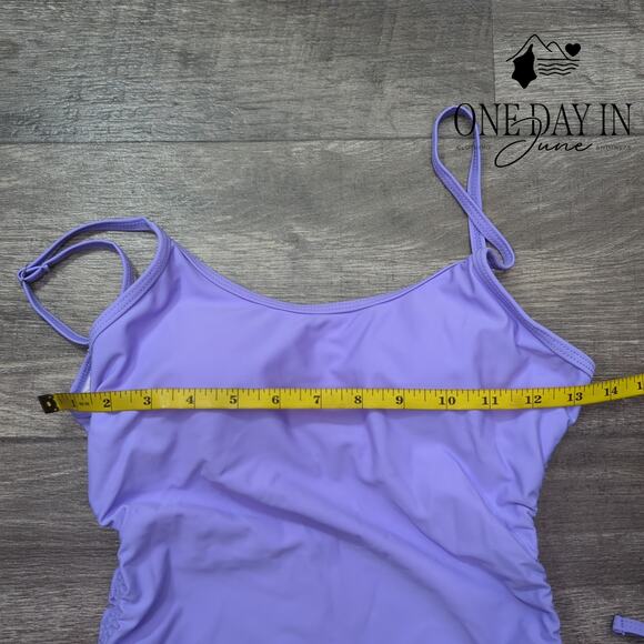 CharmLeaks Drawstring Side One Piece Bikini Swimsuit Size S - Picture 3 of 5